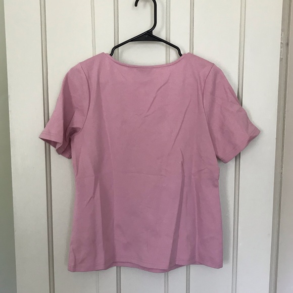 Joan Rivers Light Pink Square Neck Blouse - Picture 6 of 6